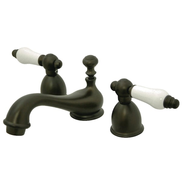 Kingston Brass KS3955PL Restoration Mini-Widespread Bathroom Faucet, Oil Rubbed Bronze KS3955PL - main